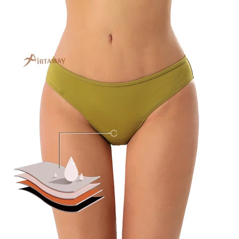 Buy Airtamay Leakproof Washable Menstrual Bikini Period Undies Swimming