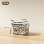 Airtight Food Storage Box Transparent Sealed for Kitchen Transparent Sealed food Sealed Storage Box with lid