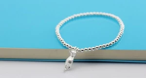  china hot-sale silver plated latest silver beads bracelet