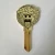 Import  hot selling custom logo gold plating home metal key from China