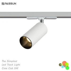 Aluminum Material Lamp Body and LED Light Source printed white led track light 9w