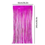 Amazon Color Rain curtain Pink girls birthday party decoration background wall Dream rain curtain St. Patricks  background wall