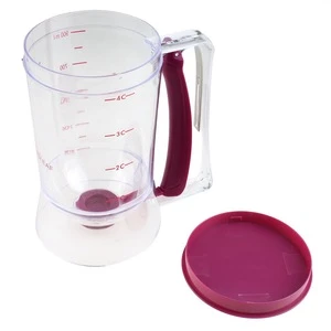 Amazon Hot Sale 900ml 4cup Plastic Cupcake batter mix dispenser With Measuring Label