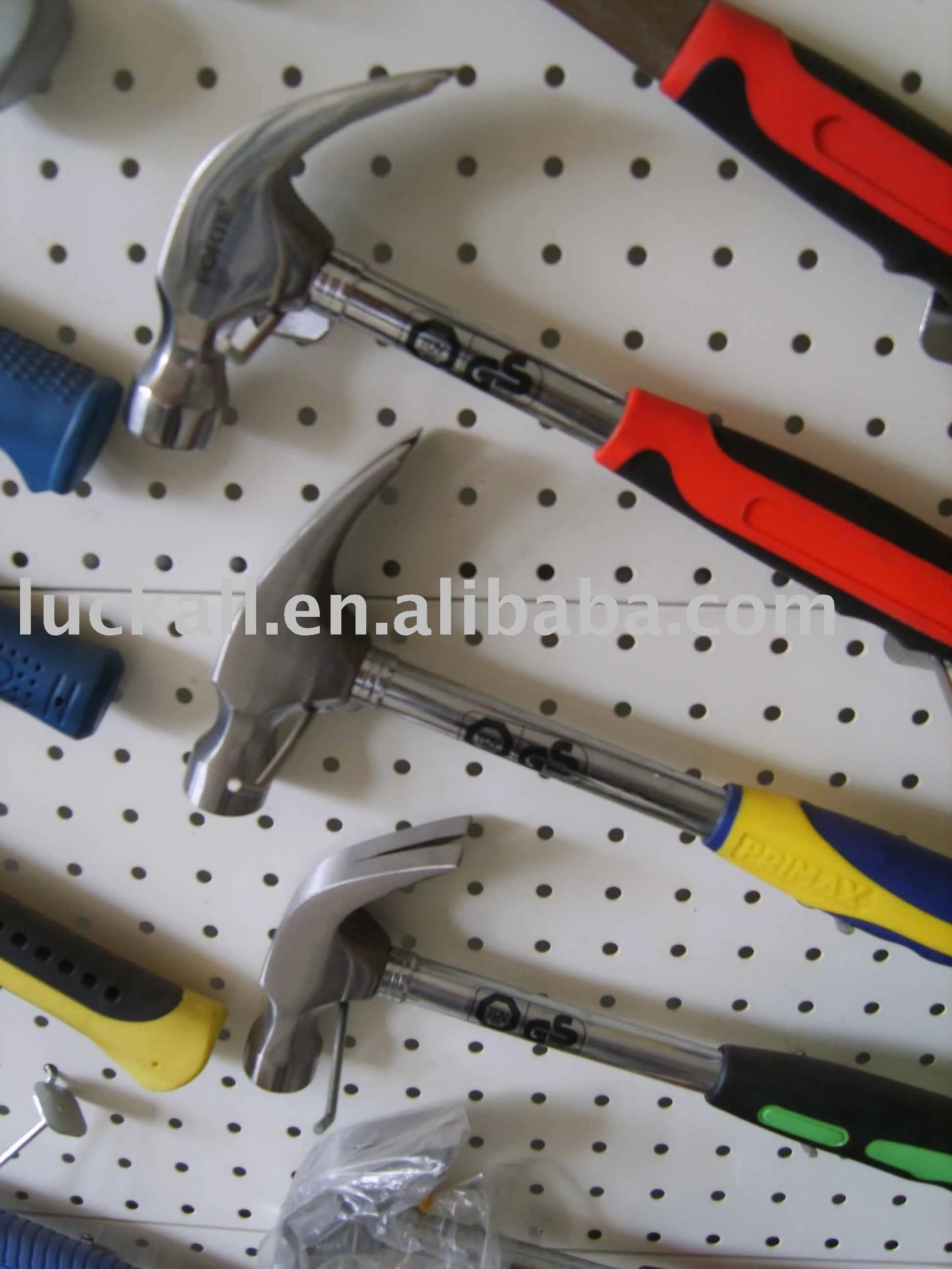 American type claw hammer with steel tubular handle