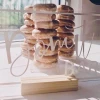 Amina Craft Custom Clear Acrylic Tabletop Donut Wall Display Donut Stand For Wedding Party