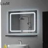 Anti-fog led illuminated smart bathroom mirror back lit mirrors for hotel and home