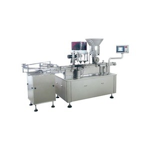 Antibiotic Glass Bottle Four Heads Screw Packing Dividedly Machine Frequency Conversion And Adjust The Speed Filling Machine