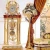 Import Antique Luxury Warrior Design Brass floor clock for luxury palace DKC-611 from China