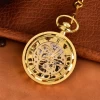 Antique Skeleton hollow mechanical watches Hand Winding mechanical pocket watch