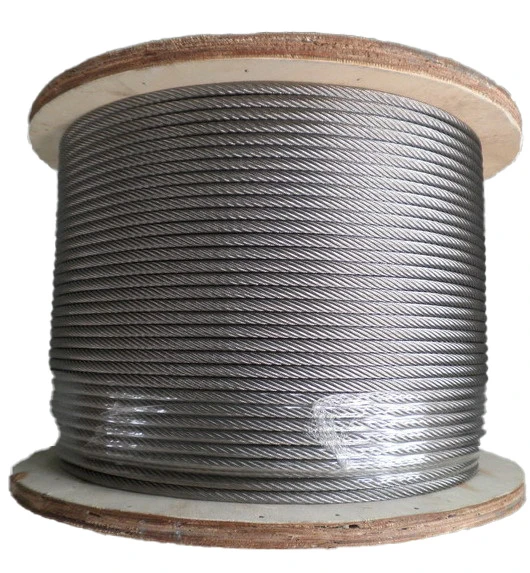 API ,DIN Standard 36 yards 7x7 3mm hot dipped galvanized steel wire rope for sale