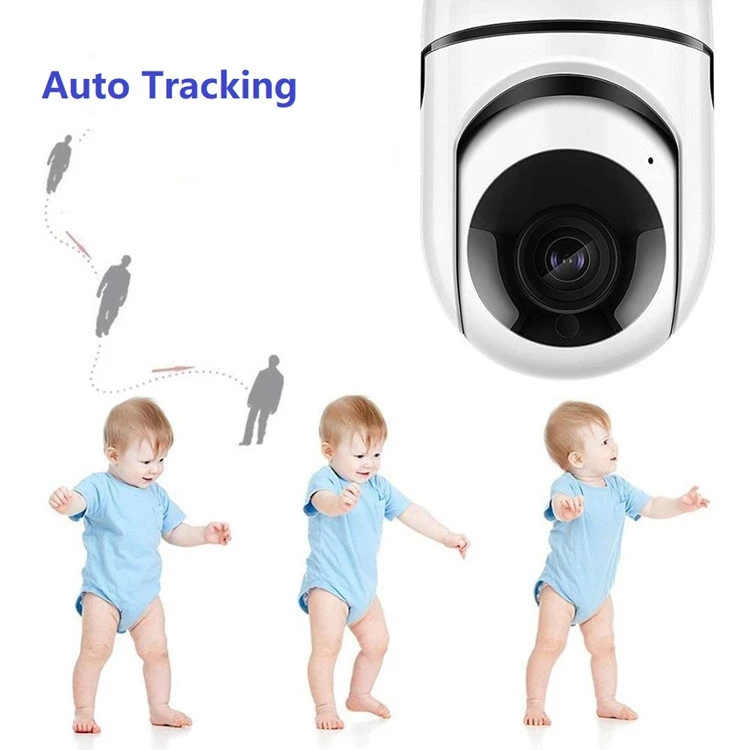 App Remote Monitoring 2MP HD Portable Night Vision Intelligent Wireless Video Camera Indoor Security Auto Tracking CCTV Camera