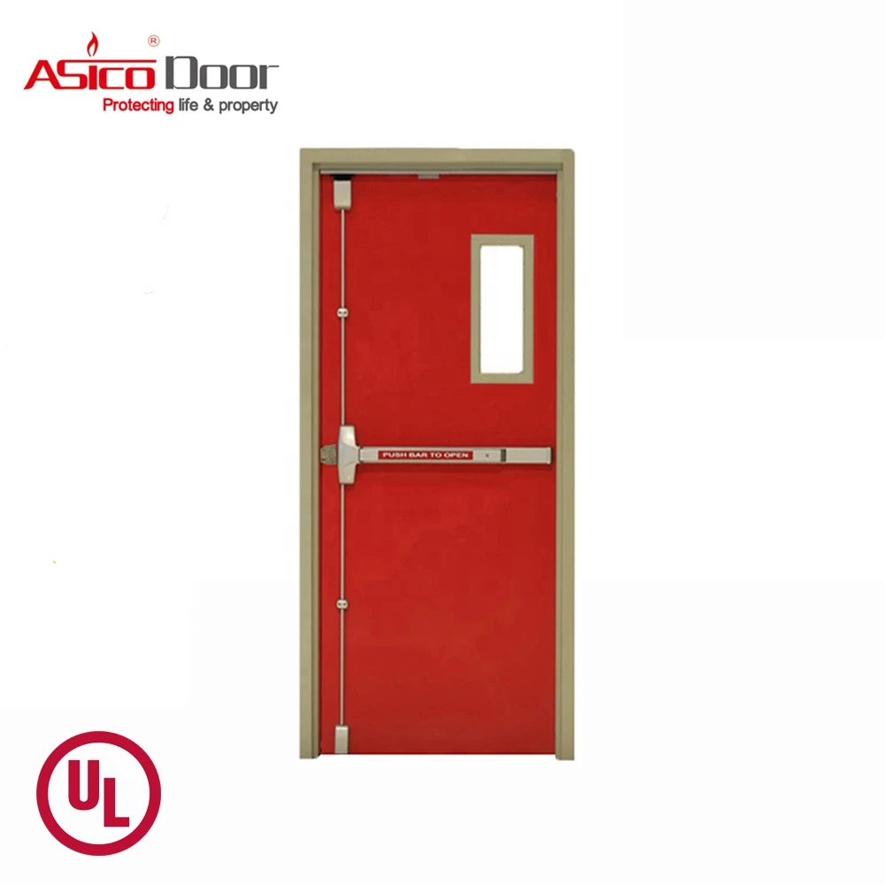 ASICO BK67 UL Listed Steel Fire Door With Certificate
