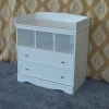 Baby Furniture With Storage Drawers White Wood Changing Table