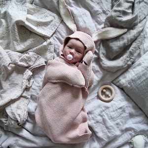 Baby Sleeping Bag Baby Winter Autumn Warm Sleepsack Knitted Sweater Fabric Newborn Infant Stroller Rompers