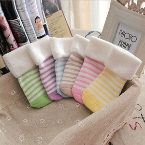 Baby Socks Winter Striped Terry Socks Thick Warm Children Infant Boys and Girls Baby