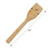Bamboo 6 Piece Utensil Set,Wooden Cooking Spoons and Spatulas for Kitchen Tools,Perfect for Nonstick Pan and Cookware