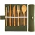 bamboo tableware set fork spoon knife and chopsticks set