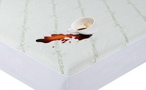 Bamboo Waterproof Mattress Protector  Bamboo Jacquard Fabric Provides Soft  Luxurious Stain Protection