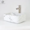 Bathroom Different Size Thin Rectangular Stone Basin Sink DS-370-38-CARA