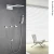 Import Bathroom Shower Faucets Waterfall and rainfall Brass  Shower Head Set from China