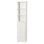 Bathroom Storage Large Capacity Modern Durable Mdf Bathroom Furniture High Cabinet with Shelf Toilet Bathroom Spacesaver