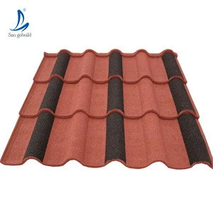 Beautiful and Flexible Masonry Materials/ Stone Coated Metal Roofing Tiles For House