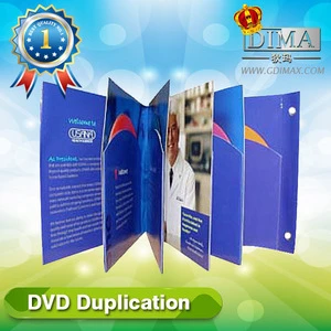 best selling dvd replication with digipack cardboard sleeve packing