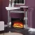 Import best selling electric insert crystal mirrored fireplace from China