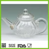 BEST SELLING handmade pyrex blooming glass tea pot with filter