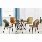 Best Selling Household furniture Dining set Antique Style Round wooden dining table dining room set with 4 chair