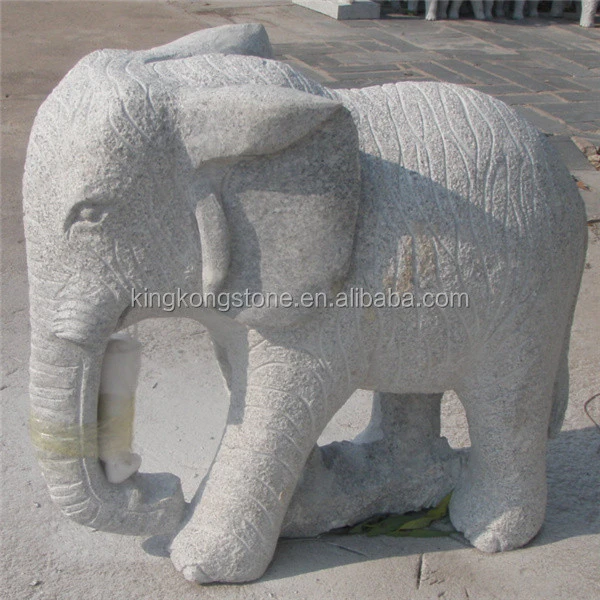 Big elephant stone sculpture