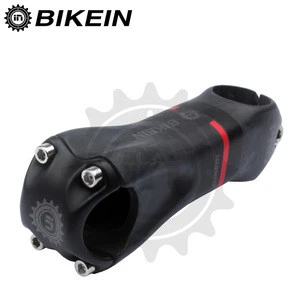 BIKEIN PRO Serie Full UD Carbon Matt Road Mountain Bike Stem 80/90/100/110mm High Quality Bicycle Stand 10 Degrees MTB Parts130g