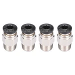 BIQU 3D Printer 3D V6 J-head Pneumatic Connectors PC4-01 1.75mm PTFE Tube quick coupler, j-head Fittings Reprap Hotend Fit
