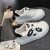 Import Black and white panda womens shoes new autumn biscuit white shoes original thick soled womens flat shoes from China