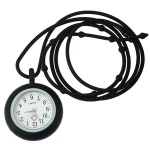 Black front silicone nurse pocket watch