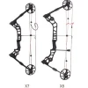 Black High Quality Bow Archery Accessories Strong and Durable Hunting Training Compound Bow