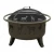 Import Black Metal Indoor Fireplace Outdoor Heater Fire Pit from China