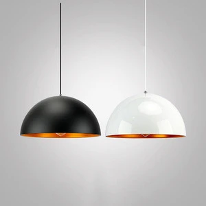 black white aluminum dome  Decorative hanging Lamp big pendant light