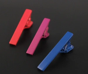 Blue Blank tie clip/tie bar/tie pin