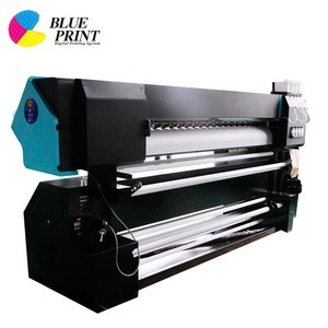 Blue print sublimation print machine on cloth