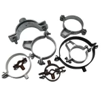 bolt round pipe clamp Welded Nut Clip - Zinc Plated  Electro Galvanized  Large Hose Clamps
