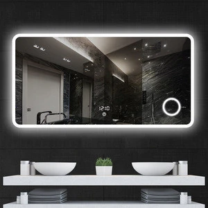 Borderless hanging mirror, bathroom defogging LED mirror,,lighted vanity mirrors