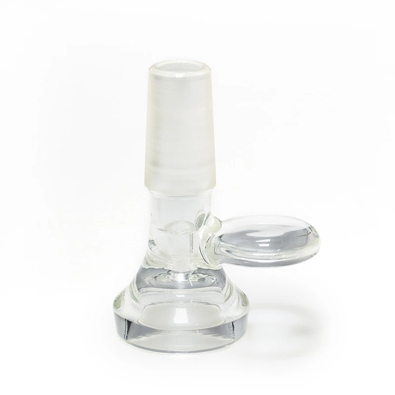 Borosilicate Glass Accessories 14mm Male Joint Smoking Bowl and Slider in Multiple Colors for Beakers