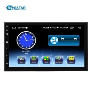 Bosstar Double Din 7  Inch Universal Car Dvd Radio Multimedia Player with Wifi Bluetooth