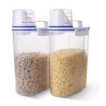 Bpa Free Fridge Vegetable Fruit Rice Flat Storage Container Food Mini Plastic Grain Storage Containers Portable With Lids