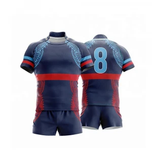 Branded Discount Rugby Shirt Football Wear Uniforms Printing Sublimation Rugby uniform