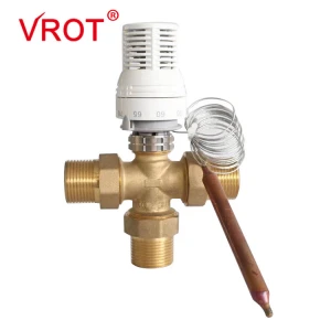 Brass Water Thermostatic Valve Automatic Head Remote Check Valve