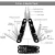 Import Brilliant quality folding pocket tool aluminum handle multi tool plier with 5 light modes LED tactical handle flashlight from China