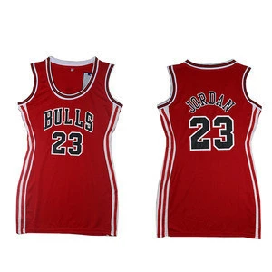 Bulls Custom Women&#39;s jersey plus size jersey dress women&#39;s slimming dress comfortable wear woman jordan basketball