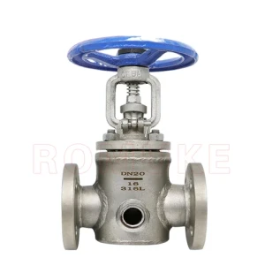 BZ41W-16P  Stainless Steel CF8 CF3 CF8M CF3M Insulation Jacket Flange Manual Gate Valve